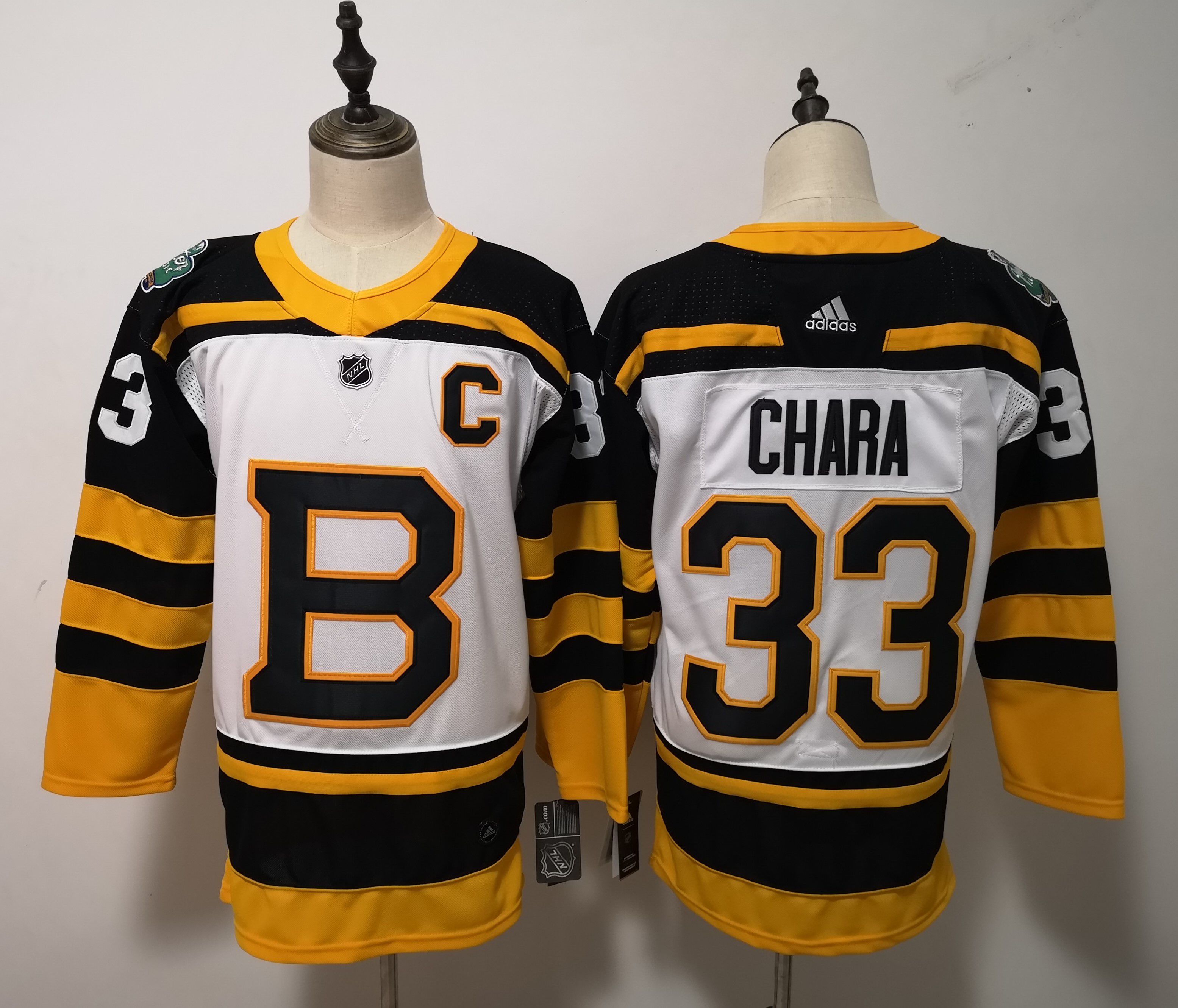 Men Boston Bruins #33 Chara White Adidas Authentic Winter Classic NHL Jersey->youth nba jersey->Youth Jersey